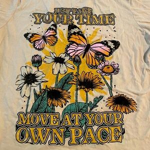 Target Zoe + Liv tshirt “Just Take Your Time, Move at Your Own Pace” size XXL